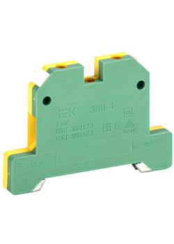 Зажим наборный ЗНИ-4PEN 4мм2 (JXB-земля) IEK