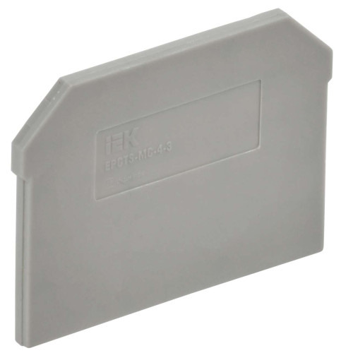 Заглушка для колодки клеммной CTS-MC 3 вывода 4мм2 серая IEK