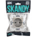 SKANDY Розетка с заземлением с защитными шторками 16А безвинтовое крепление SK-R06Sh шампань IEK