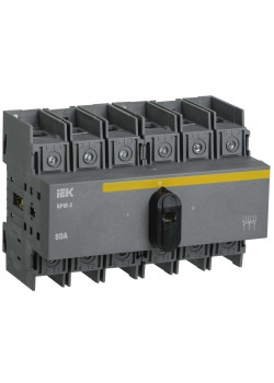 Выключатель-разъединитель модульный ВРМ-3 3P 80А IEK