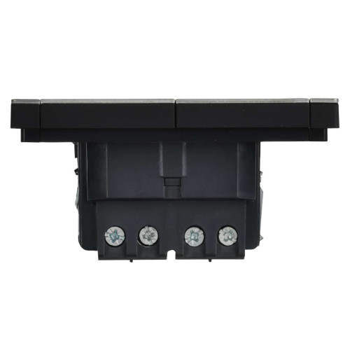 FORTE&PIANO Выключатель 2-клавишный перекрестный 10А FP709M металл никель IEK