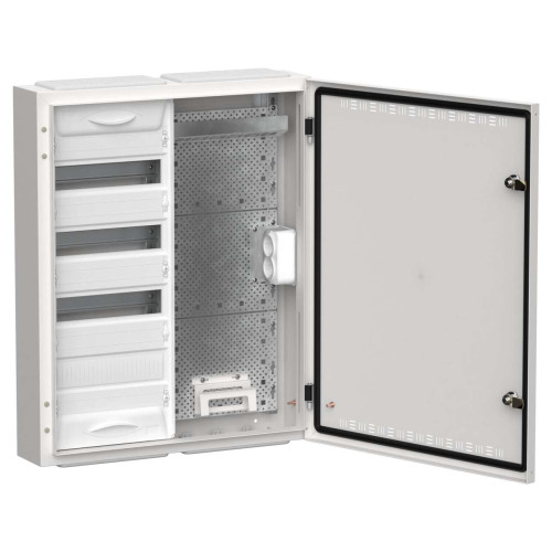 TITAN 5 Корпус комбинированный ЩРн-48 (2х48) 710х570х140мм IP30 белый IEK