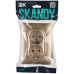 SKANDY Розетка 2-местная с заземлением без защитных шторок 16А в сборе SK-R08Sa песочный IEK