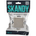 SKANDY Выключатель 1-клавишный проходной с индикацией 10А SK-V08Sh шампань IEK