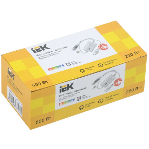 Драйвер LED ИПСН 500Вт 220В 14мм RGB IP44 IEK