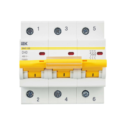 KARAT Автоматический выключатель ВА47-100 3P D 40А 10кА IEK