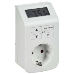 РТЭ-5 Розетка-таймер электронный 1мин 7дн 112on/off 16А IP20 белая IEK