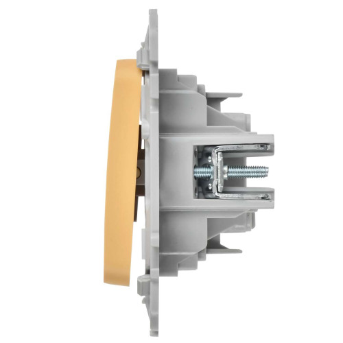 FLITE Выключатель 1-клавишный 10А ВС11-1-0-ФлЗ золотарник IEK