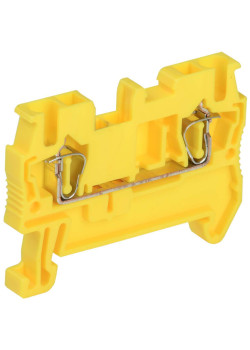 Клемма пружинная КПИ 2в-2,5 31А желтая IEK