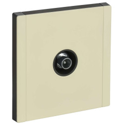 FORTE&PIANO Розетка TV проходная FP829M металл серый сланец IEK