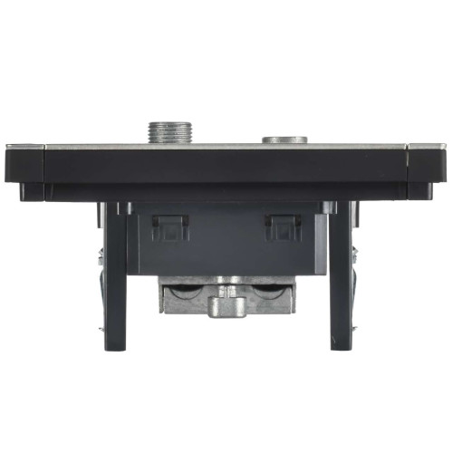 FORTE&PIANO Розетка двойная TV+SAT FP738M металл никель IEK