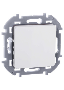 INSPIRIA Выключатель 1-клавишный 10АХ безвинтовое крепление белый