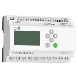 ПЛК 430 Модуль ЦПУ 16 DI 10 RO 220В AC с Ethernet портом с экраном ONI