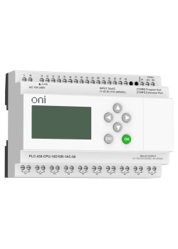 ПЛК 430 Модуль ЦПУ 16 DI 10 RO 220В AC с Ethernet портом с экраном ONI