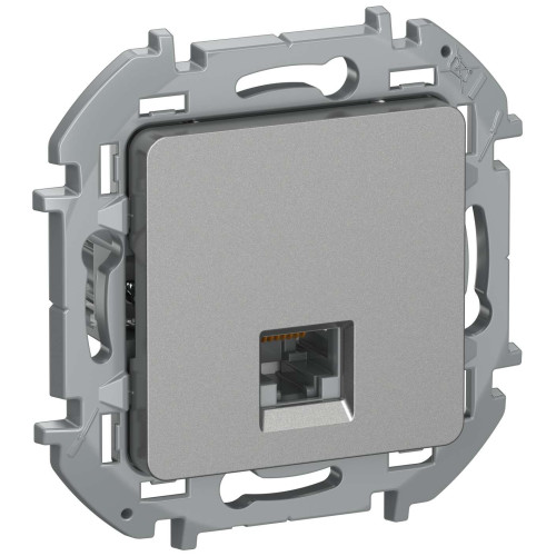 IEKINSPIRIA Розетка компьютерная RJ45 категория 5Е UTP 6738271 алюминий IEK
