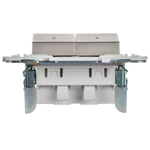 SKANDY Выключатель 2-клавишный с индикацией 10А SK-V09Sh шампань IEK SKANDY Выключатель 2-клавишный с индикацией 10А SK-V09Sh шампань IEK