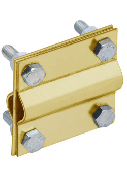 Зажим заземления крестообразный стержень-стержень латунь IEK