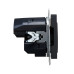 BRITE Розетка 1-местная с заземлением с защитными шторками 16А с USB A+A 5В 3,1А РЮш10-2-БрГ графит IEK