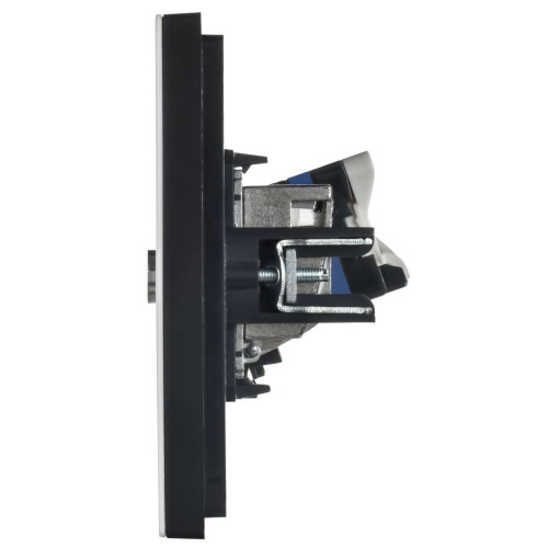 FORTE&PIANO Розетка двойная TV+RJ45 кат.6 FP237M металл белый IEK