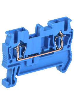 Клемма пружинная КПИ 2в-2,5 31А синяя IEK