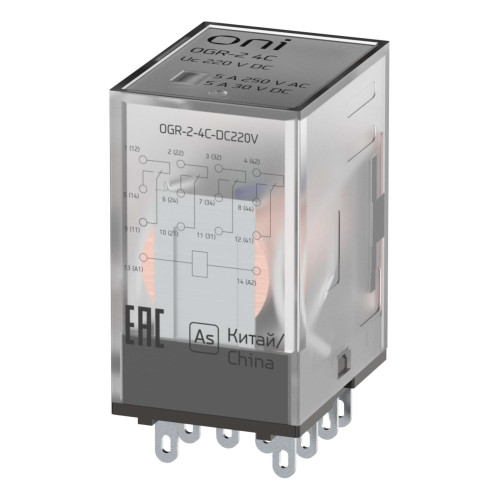 Реле общего назначения OGR-2 4C 220В DC ONI