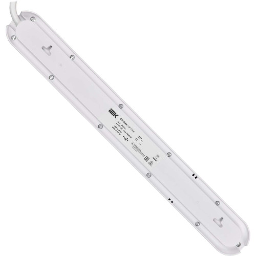 Фильтр сетевой СФ-06К 16А USB A+C 20Вт 1,5м 3х1,5мм2 черный IEK Фильтр сетевой СФ-06К 16А USB A+C 20Вт 1,5м 3х1,5мм2 черный IEK