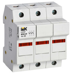 Предохранитель-разъединитель с индикацией ПР63 3P 14х51 63А KARAT IEK