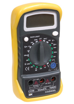 Мультиметр цифровой MASTER MAS838L IEK