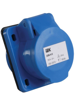 Розетка встраиваемая ССИ-413 2Р+Е 16А 200-250В IP44 IEK