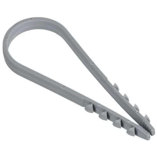 Дюбель-хомут 19-25мм для круглого кабеля нейлон черный (100шт/упак) GENERICA