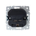 BRITE Розетка 1-местная с заземлением с защитными шторками 16А с USB A+A 5В 3,1А РЮш10-2-БрБ белый IEK