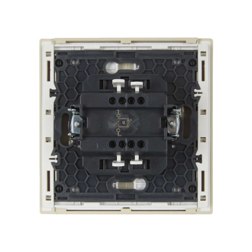 FORTE&PIANO Выключатель 1-клавишный с индикацией 10А FP402 ваниль IEK