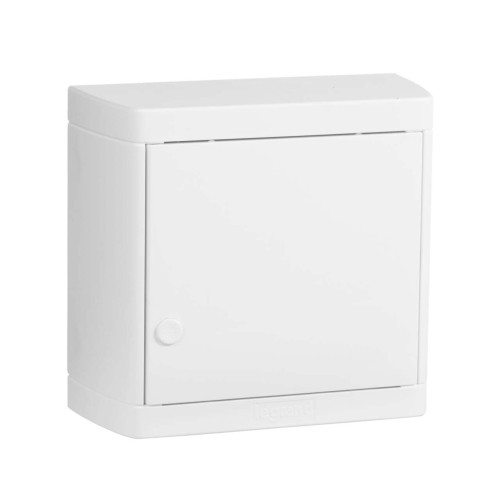 Накладной распределительный щит Nedbox - с белой дверью - 1 рейка х 8 модулей