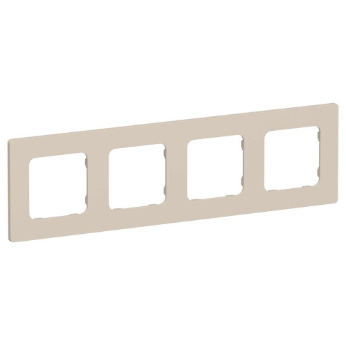 FLITE Рамка 4-местная РУ-4-К-ФлЛ льняной IEK