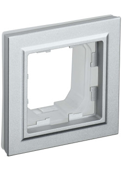 BRITE Рамка 1-местная IP44 РУ-1-БрА-44 алюминий IEK