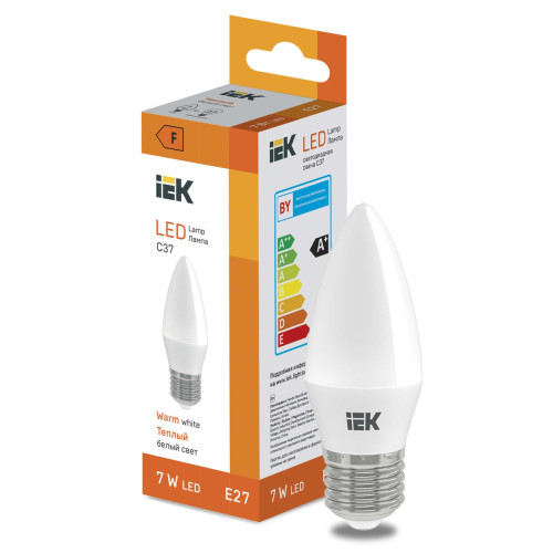 LED Candle C37 600lm 3000K E27 IEK