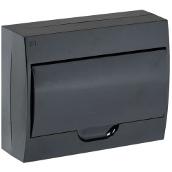 KREPTA 3 Корпус пластиковый ЩРН-П-12 IP41 черная дверь черный IEK