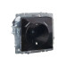 BRITE Розетка 1-местная с заземлением с защитными шторками 16А с USB A+A 5В 3,1А РЮш10-2-БрЧ черный IEK