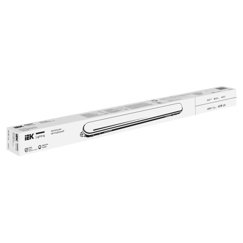 Светильник светодиодный линейный ALFA DSP-1312-4041 40Вт 4100К IP65 1200мм серый пластик UA IEK