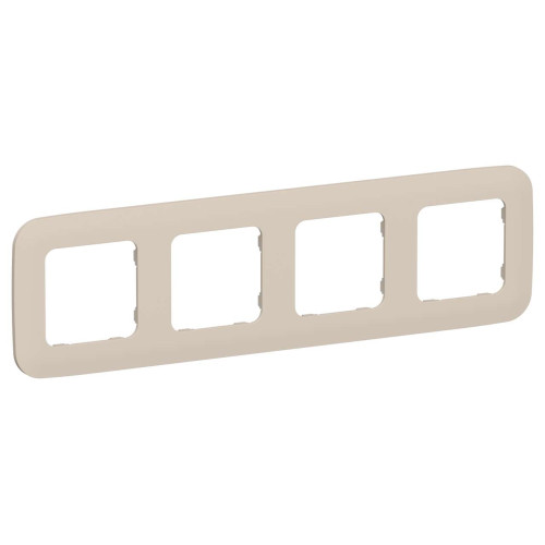 FLITE Рамка 4-местная РУ-4-А-ФлЛ льняной IEK