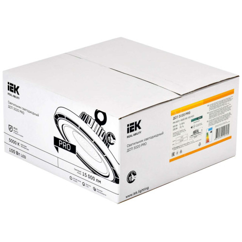 PRO Светильник ДСП 3020 100Вт 120гр 5000К IP65 IEK