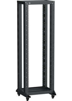 ITK LINEA F Стойка двухрамная на роликах 42U 600х600мм черная