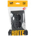 BRITE Розетка 2-местная с заземлением с защитными шторками 16А в сборе РСш12-3-БрГ графит IEK