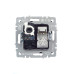 BRITE Розетка двойная RJ11+RJ45 кат.5E РК/Т12-БрМ маренго IEK