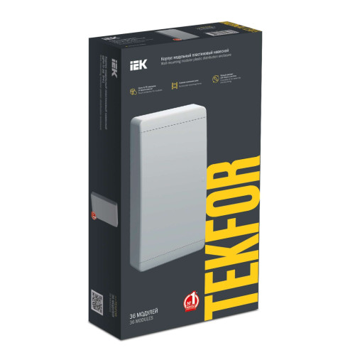 TEKFOR Корпус пластиковый ЩРН-П-36 IP41 белая дверь IEK