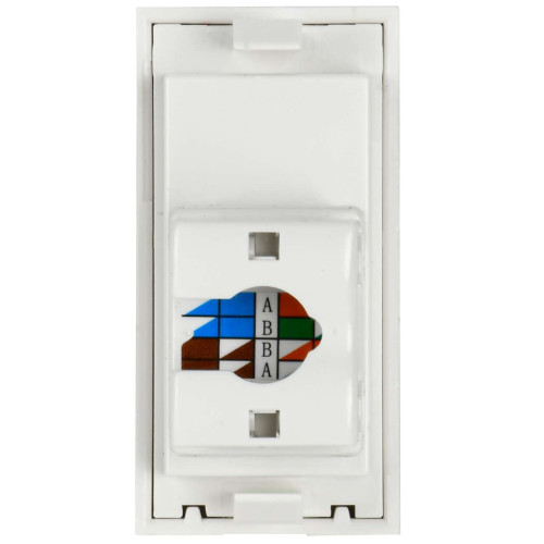 PRIMER РКИ-10-00-П-6 Розетка компьютерная RJ45 UTP кат.6 (1 модуль) белая IEK