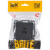BRITE Розетка компьютерная RJ45 кат.6 РК11-БрГ графит IEK