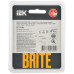 BRITE Рамка 1-местная РУ-1-2-Бр стекло белый матовый IEK
