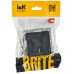 BRITE Выключатель 1-клавишный с индикацией 10А ВС10-1-1-БрГ графит IEK