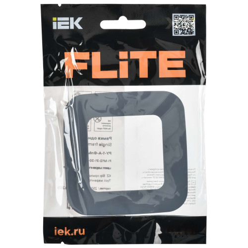 FLITE Рамка 1-местная РУ-1-А-ФлМ маренго IEK FLITE Рамка 1-местная РУ-1-А-ФлМ маренго IEK